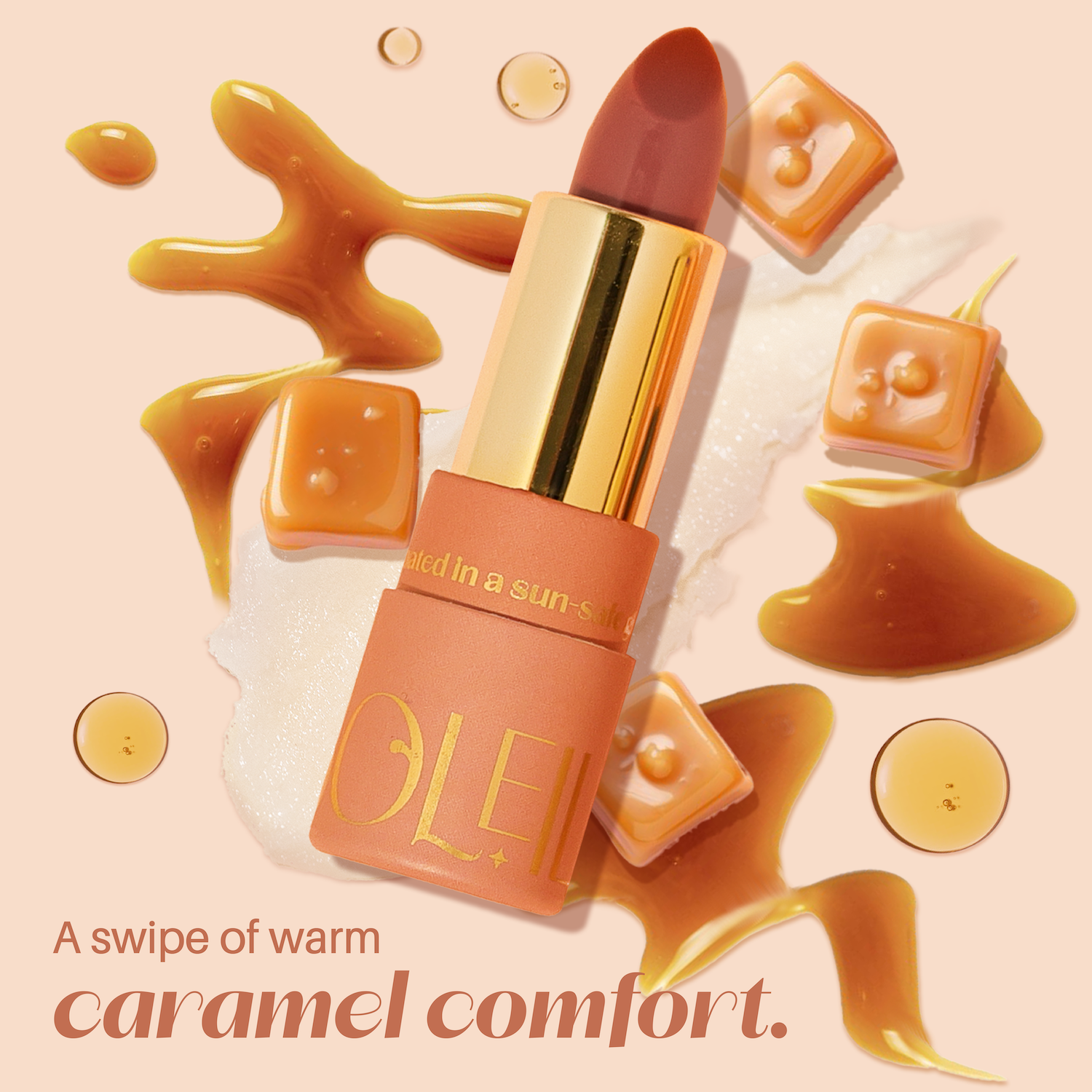 Caramel Drizzle Lip Peptide Balm SPF50+++ - Ulu Soleil