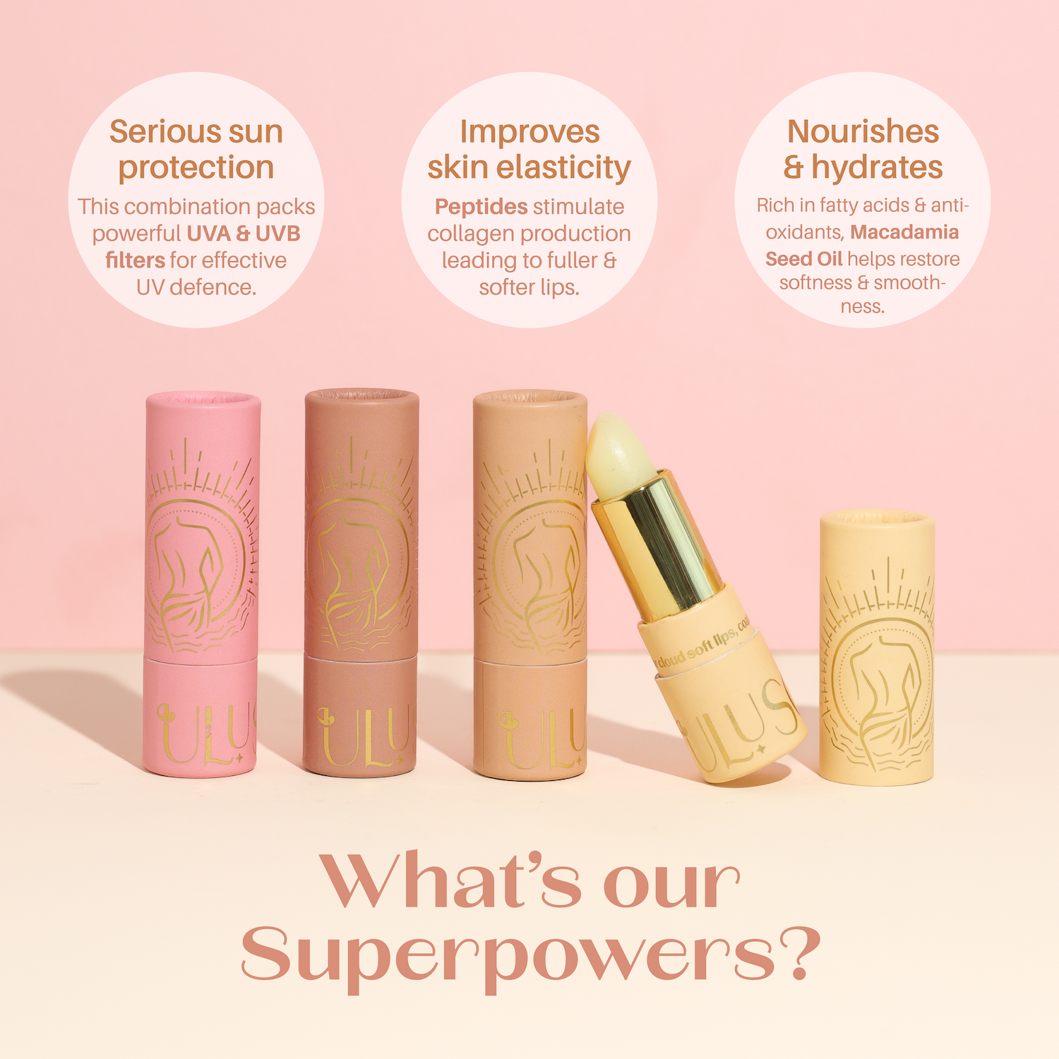 Lip Peptide Balm SPF 50+++ Bundle - SAVE 20% - Ulu Soleil