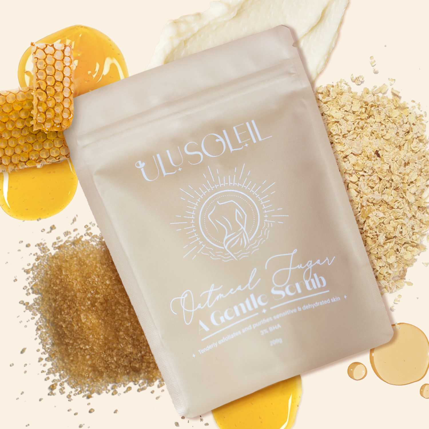 Oatmeal Sugar - A Gentle Scrub - Ulu Soleil