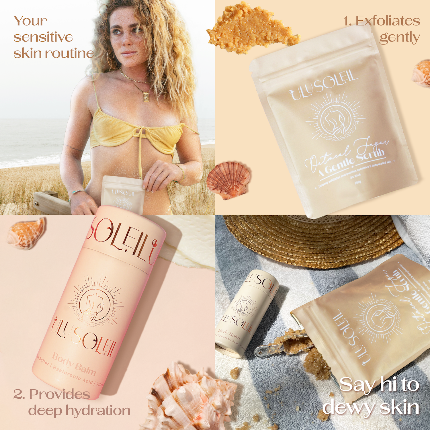 Oatmeal Sugar - A Gentle Scrub - Ulu Soleil