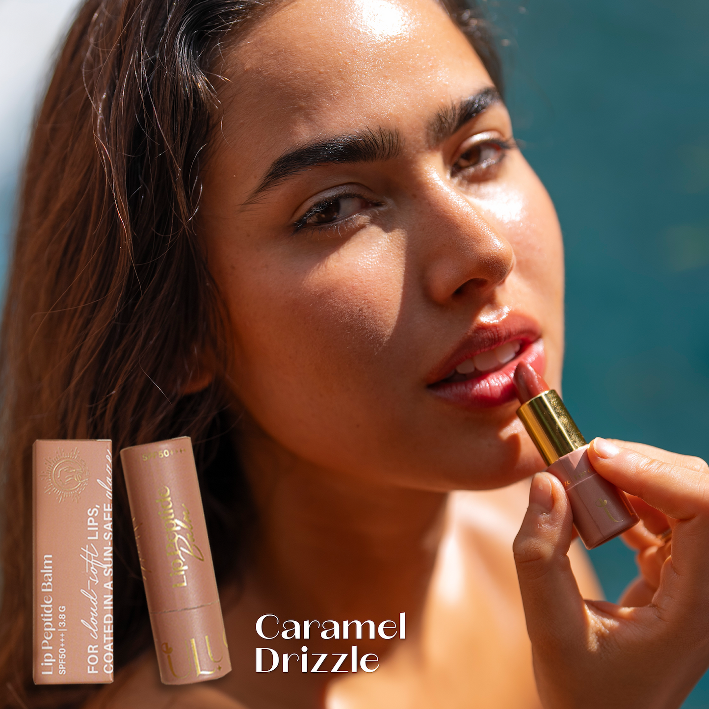 Caramel Drizzle Lip Peptide Balm SPF50+++ - Ulu Soleil