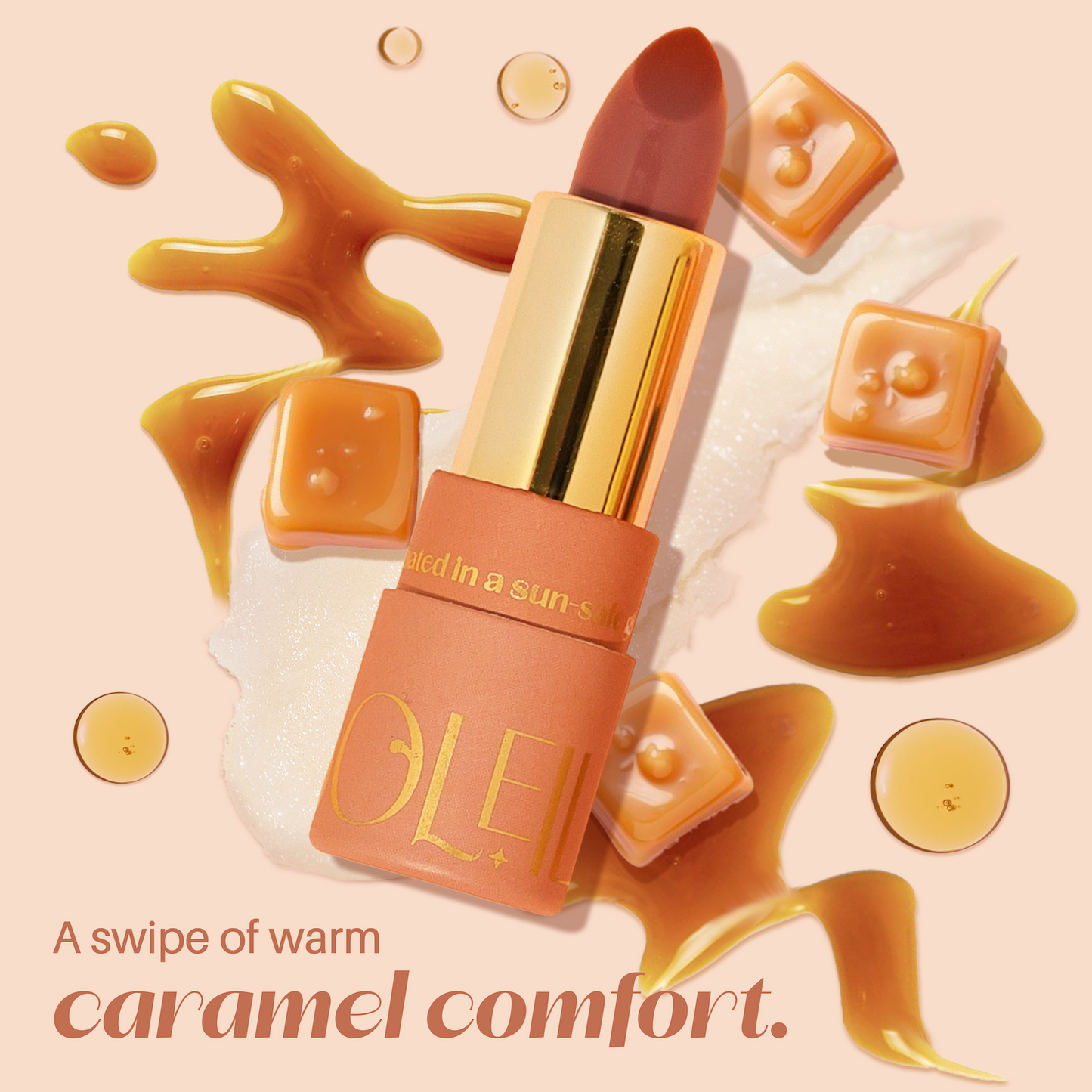 Caramel Drizzle Lip Peptide Balm SPF50+++ - Ulu Soleil