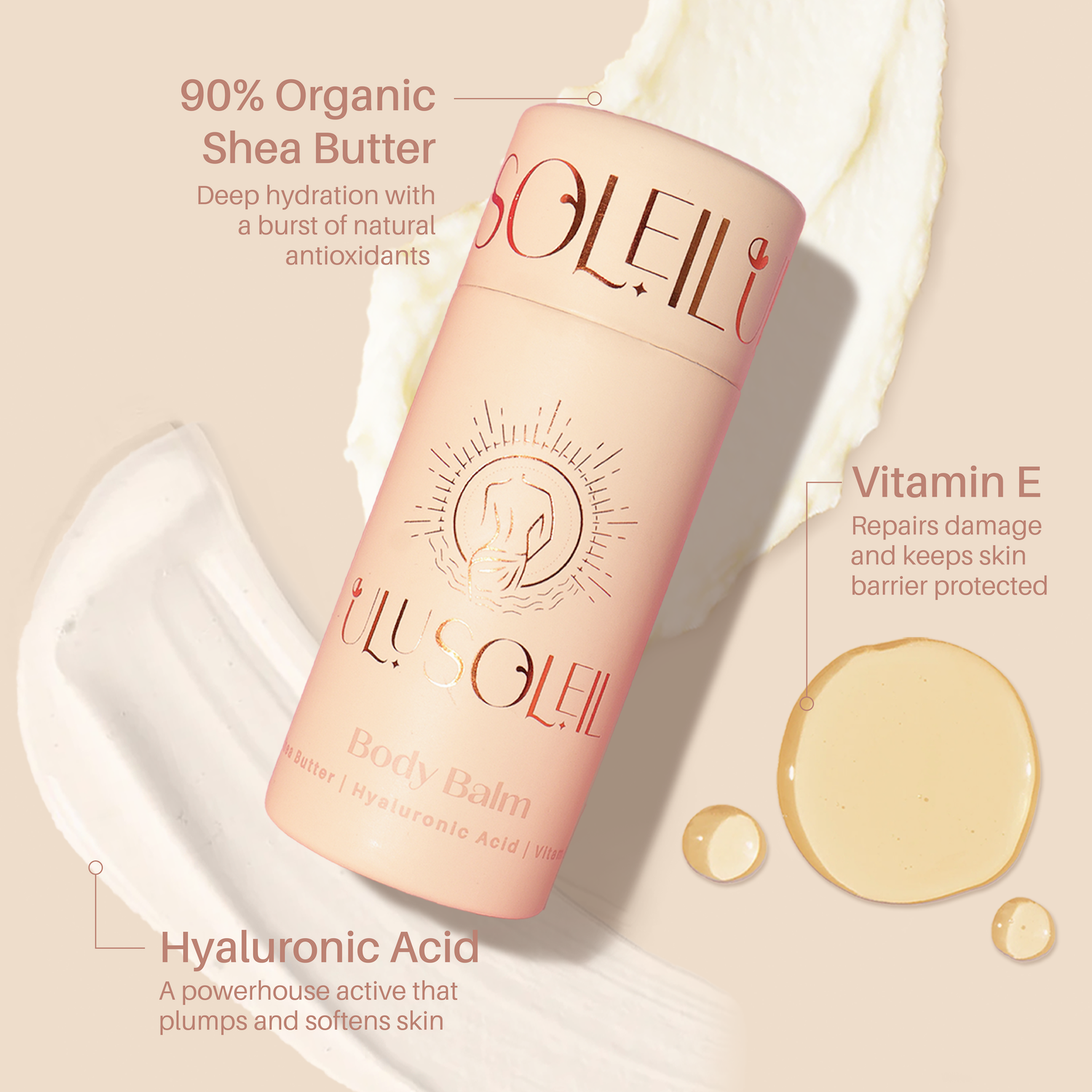 Shea Butter & HA + Vit E Balm - Ulu Soleil