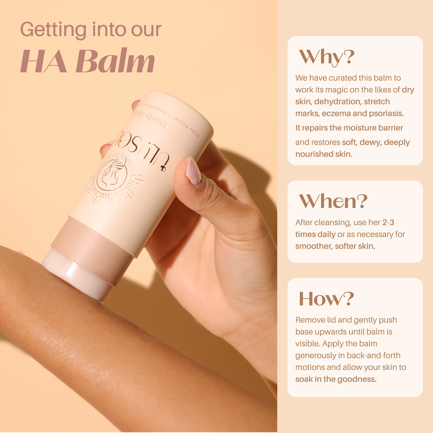 Shea Butter & HA + Vit E Balm - Ulu Soleil