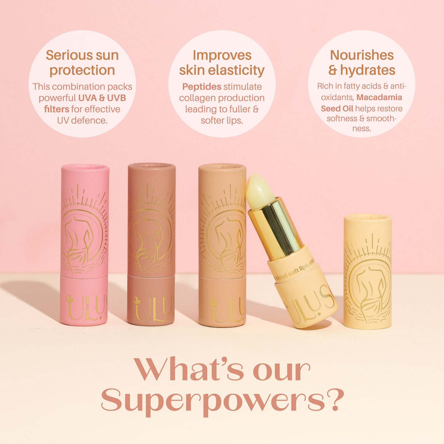 Lip Peptide Balm SPF 50+++ Bundle - SAVE 20% - Ulu Soleil