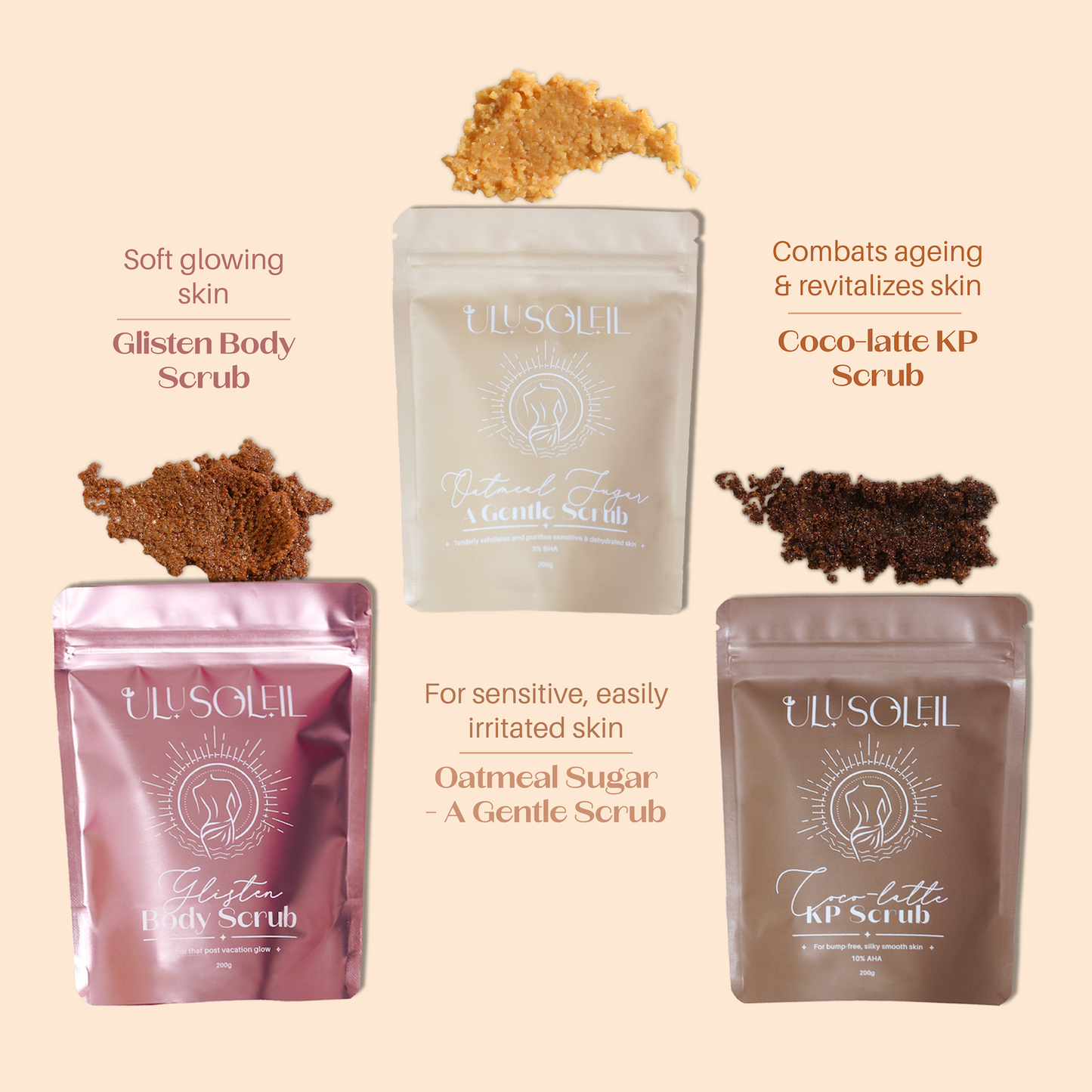 Oatmeal Sugar - A Gentle Scrub - Ulu Soleil