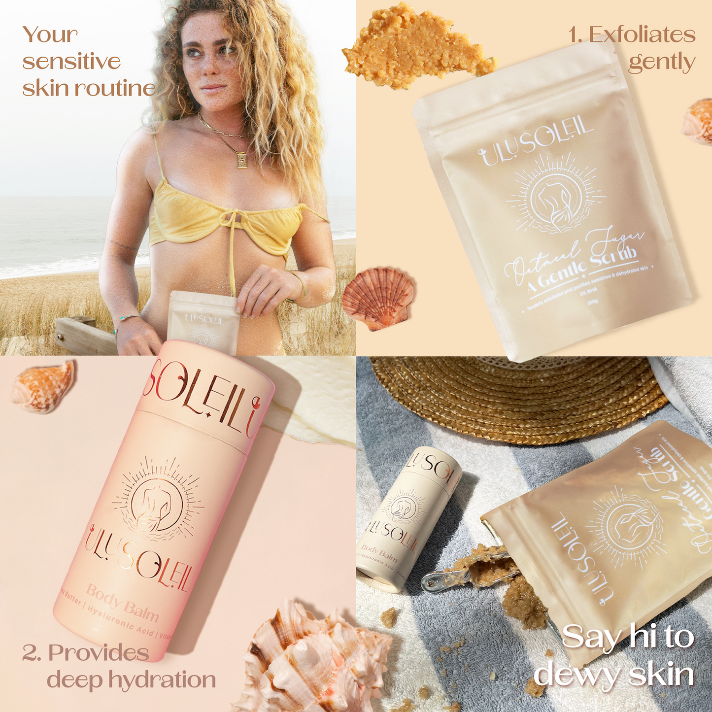 Oatmeal Sugar - A Gentle Scrub - Ulu Soleil