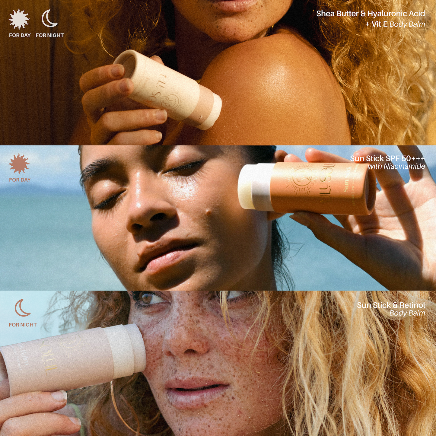 Stick Trio - HA, Retinol, Sun Stick - Ulu Soleil