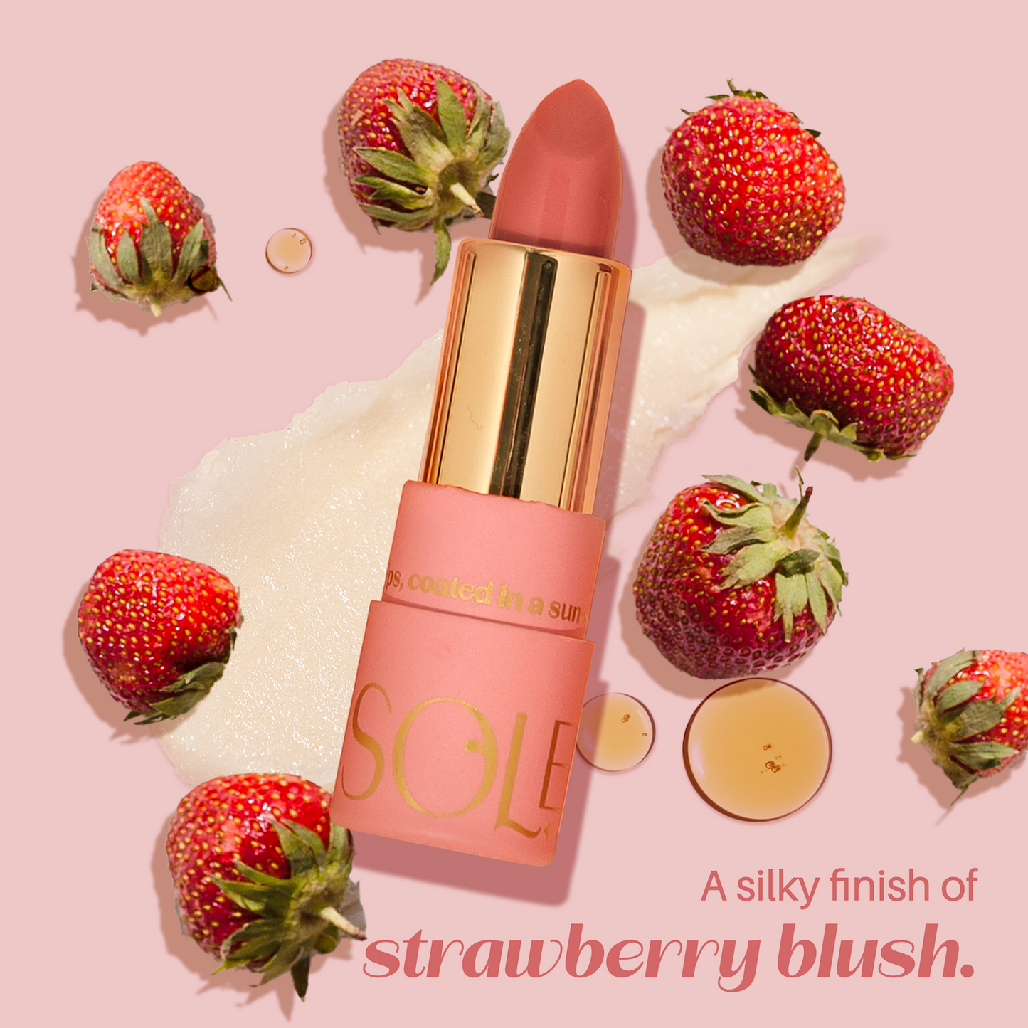 Strawberry Sorbet Lip Peptide Balm SPF50+++ - Ulu Soleil